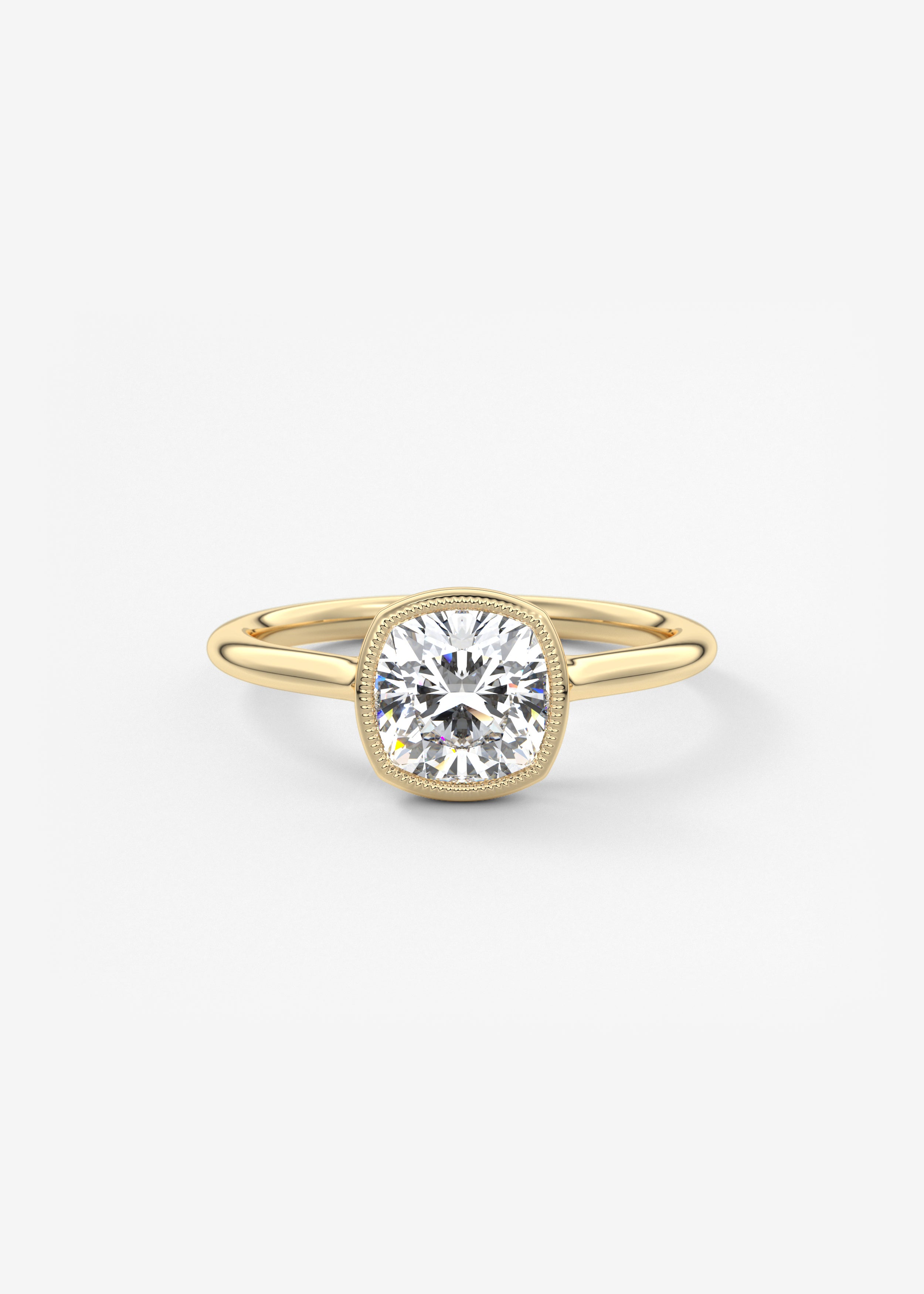 Oval Solitaire With Raised Basket Gallery Lab Grown Diamond Engagement Ring