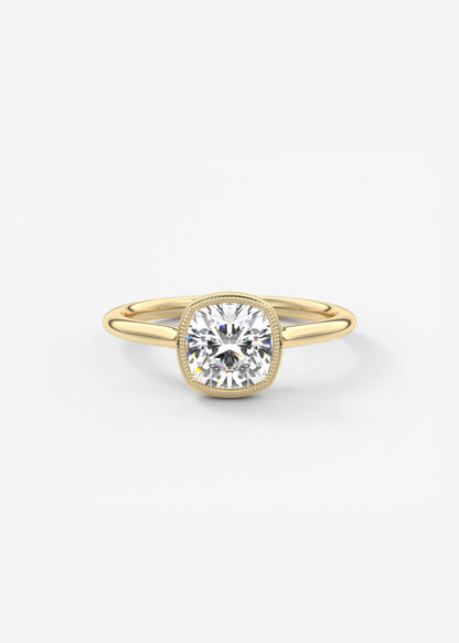 Oval Solitaire With Raised Basket Gallery Lab Grown Diamond Engagement Ring