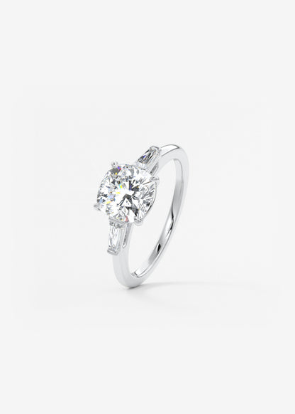 Oval Solitaire With Raised Basket Gallery Lab Grown Diamond Engagement Ring