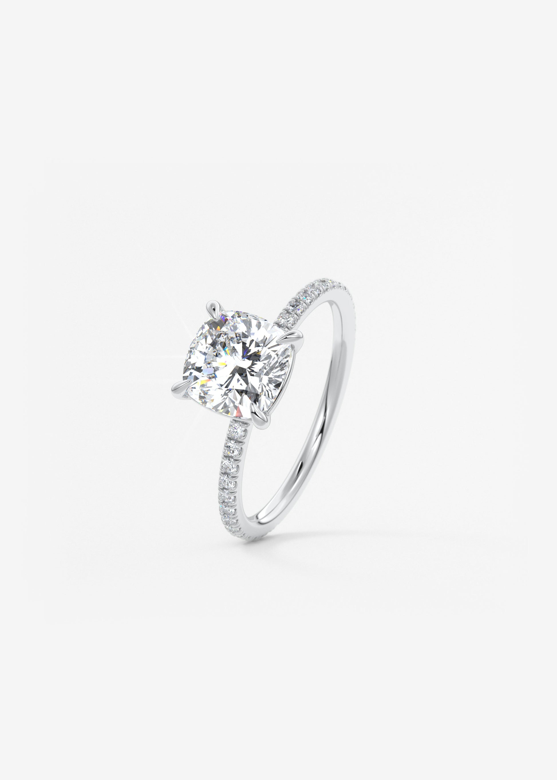 Oval Solitaire With Raised Basket Gallery Lab Grown Diamond Engagement Ring