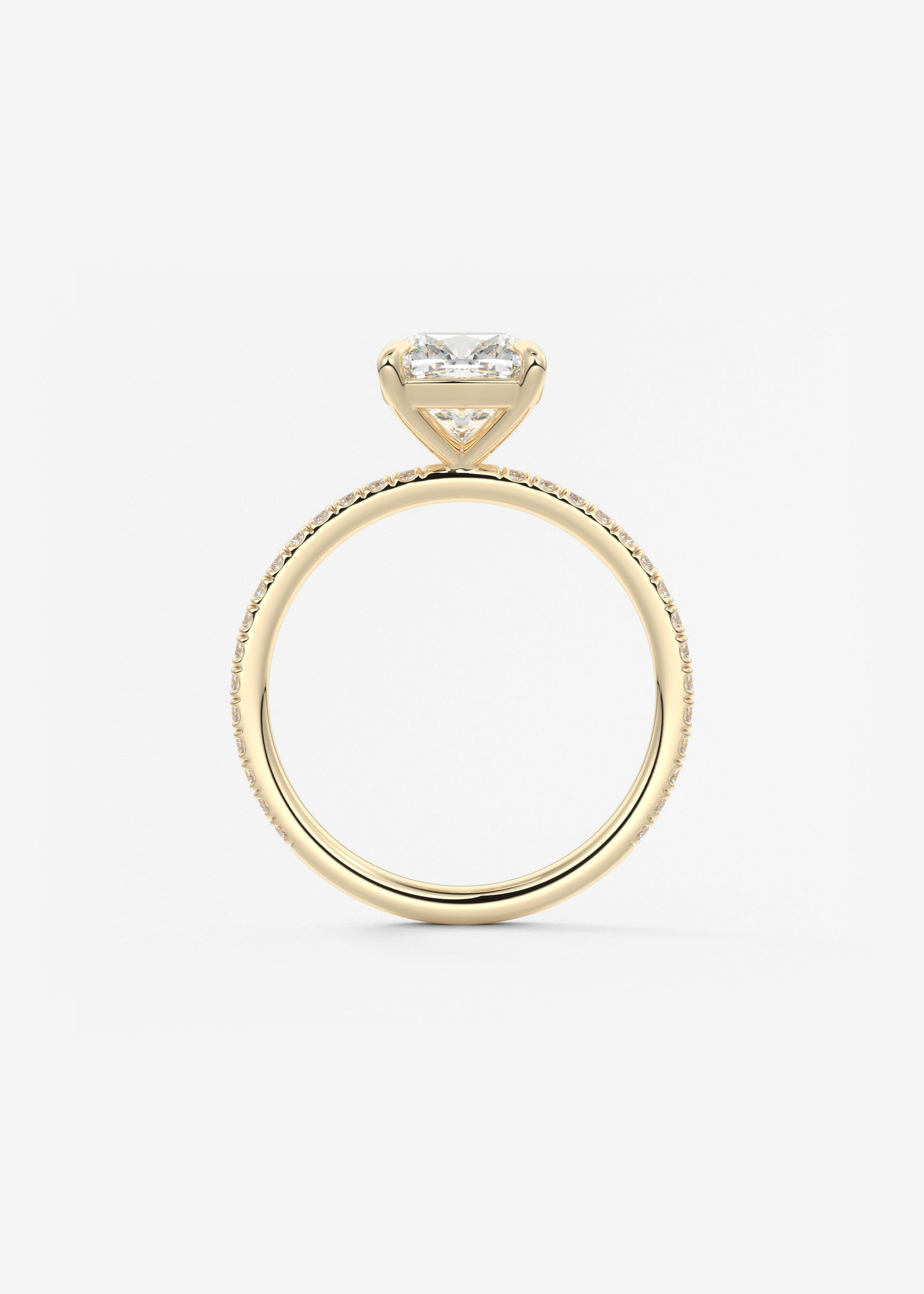 Oval Solitaire With Raised Basket Gallery Lab Grown Diamond Engagement Ring