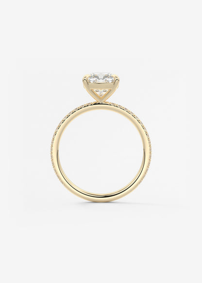 Oval Solitaire With Raised Basket Gallery Lab Grown Diamond Engagement Ring