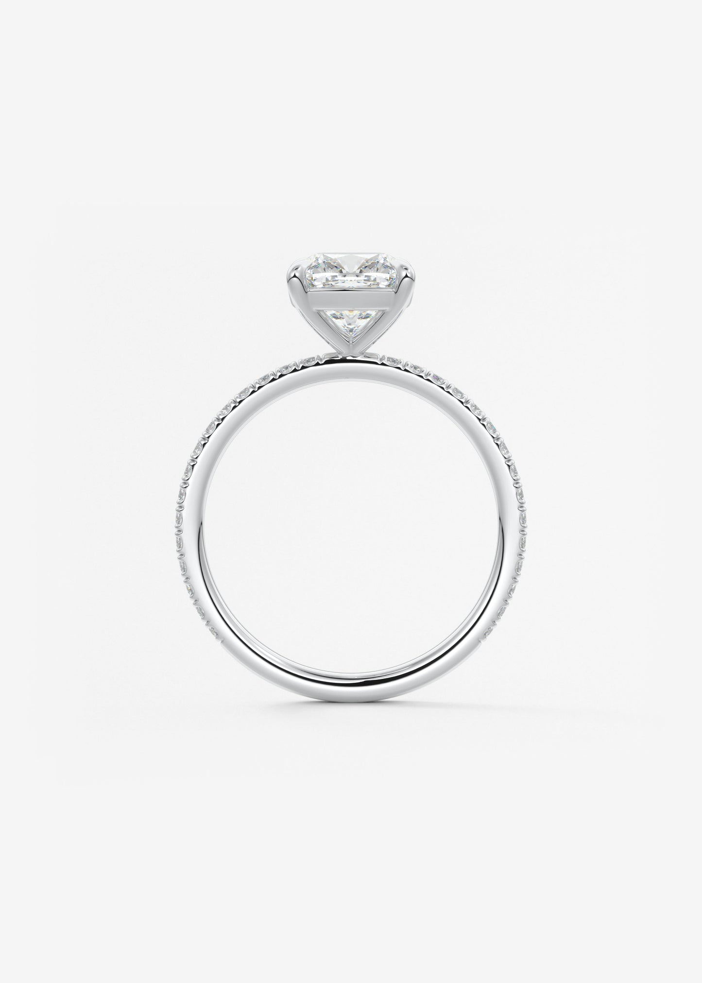Oval Solitaire With Raised Basket Gallery Lab Grown Diamond Engagement Ring