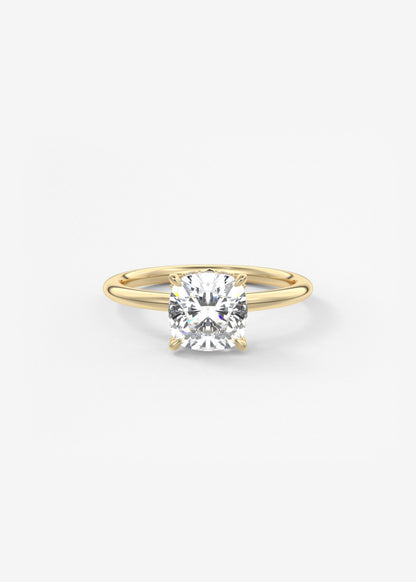 Oval Solitaire With Raised Basket Gallery Lab Grown Diamond Engagement Ring