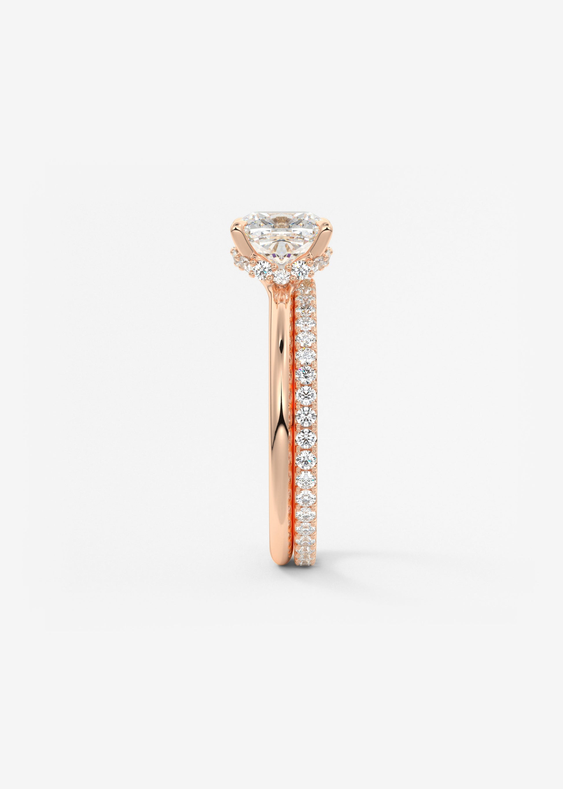Oval Solitaire With Raised Basket Gallery Lab Grown Diamond Engagement Ring