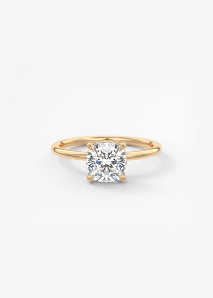 Oval Solitaire With Raised Basket Gallery Lab Grown Diamond Engagement Ring