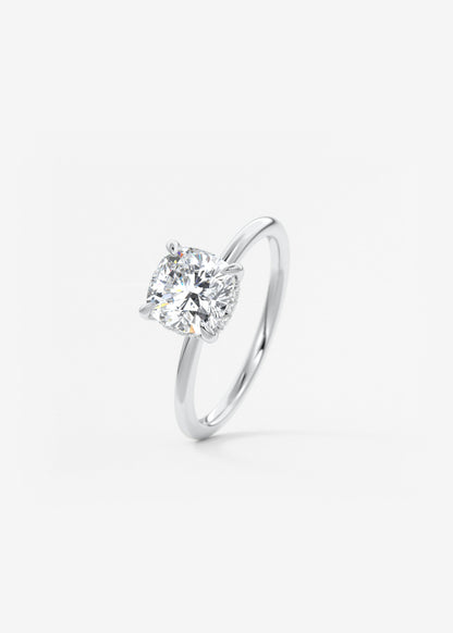 Oval Solitaire With Raised Basket Gallery Lab Grown Diamond Engagement Ring
