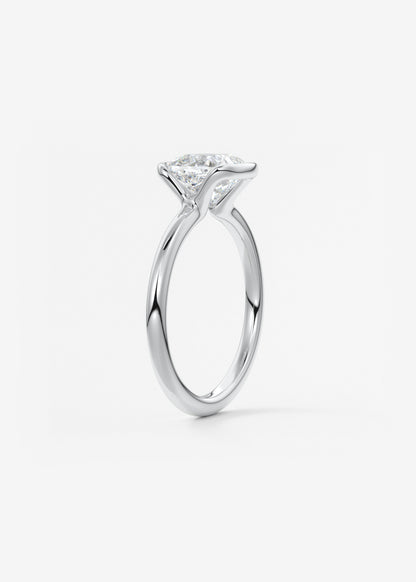Oval Solitaire With Raised Basket Gallery Lab Grown Diamond Engagement Ring