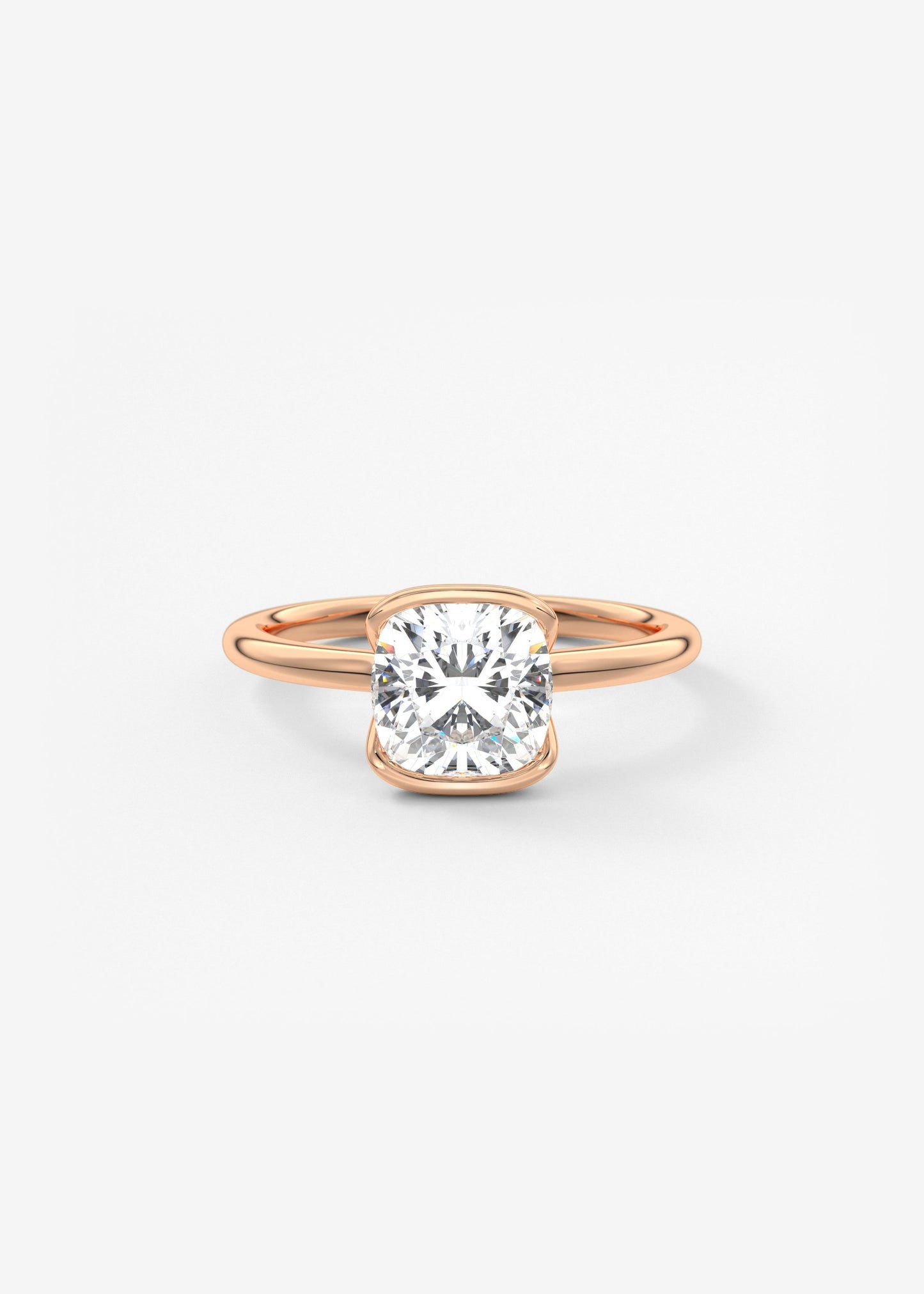 Oval Solitaire With Raised Basket Gallery Lab Grown Diamond Engagement Ring