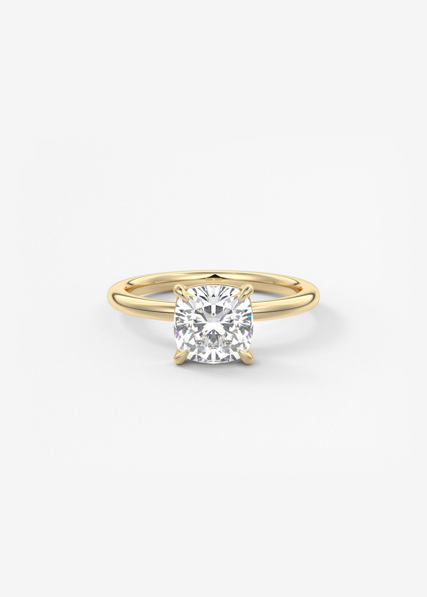 Oval Solitaire With Raised Basket Gallery Lab Grown Diamond Engagement Ring