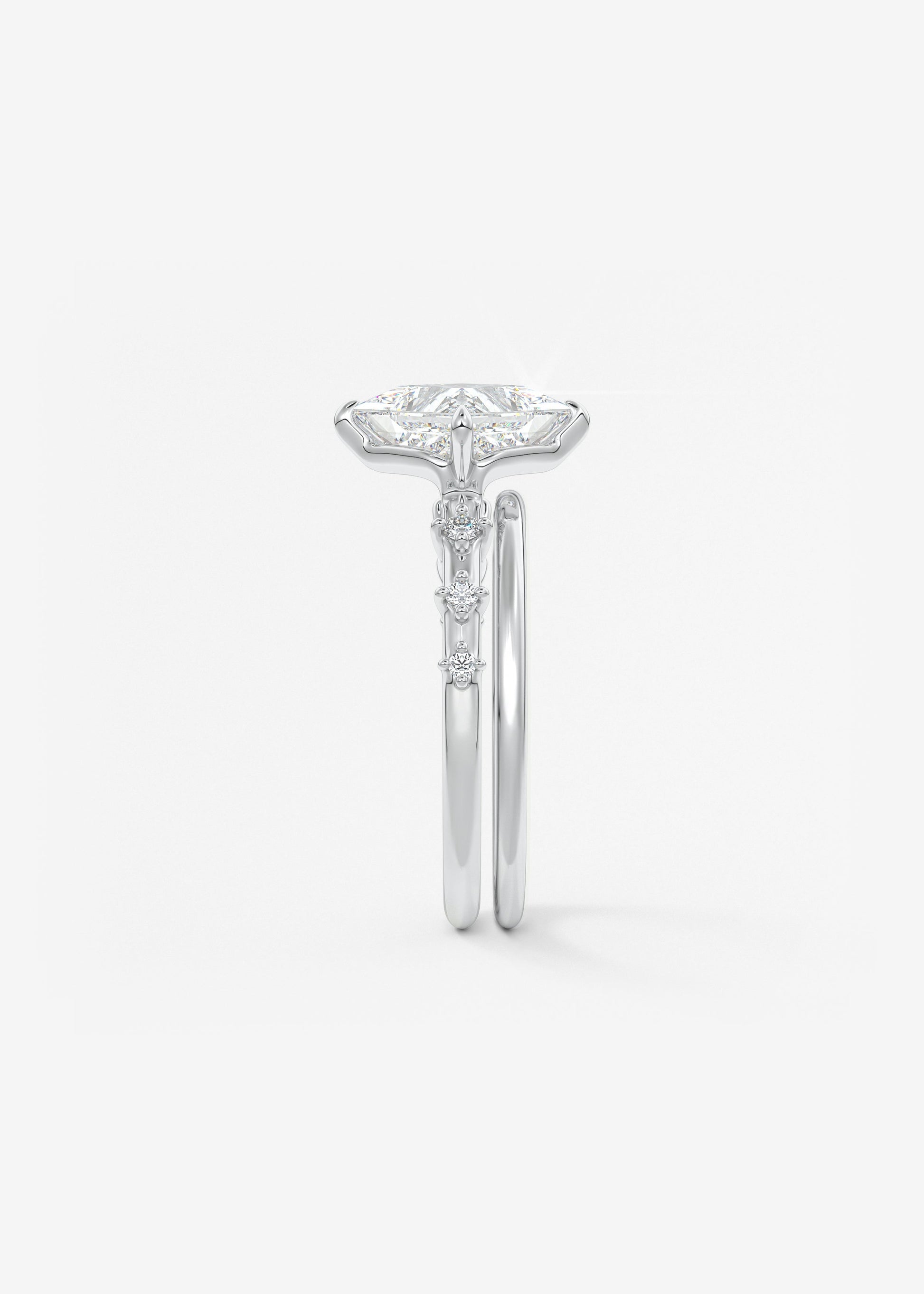 Oval Solitaire With Raised Basket Gallery Lab Grown Diamond Engagement Ring