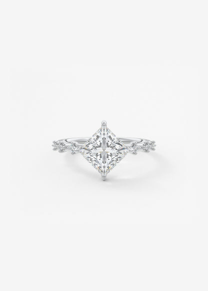 Oval Solitaire With Raised Basket Gallery Lab Grown Diamond Engagement Ring