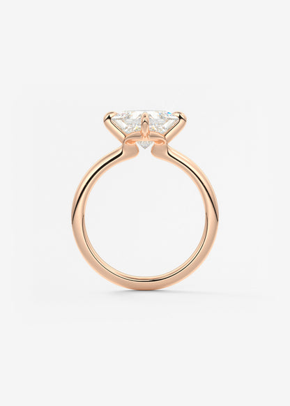 Oval Solitaire With Raised Basket Gallery Lab Grown Diamond Engagement Ring