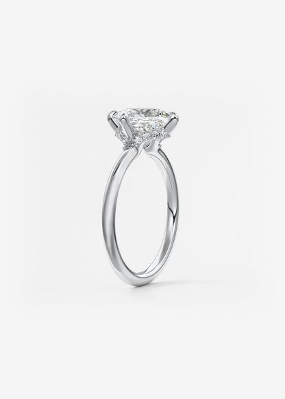 Oval Solitaire With Raised Basket Gallery Lab Grown Diamond Engagement Ring