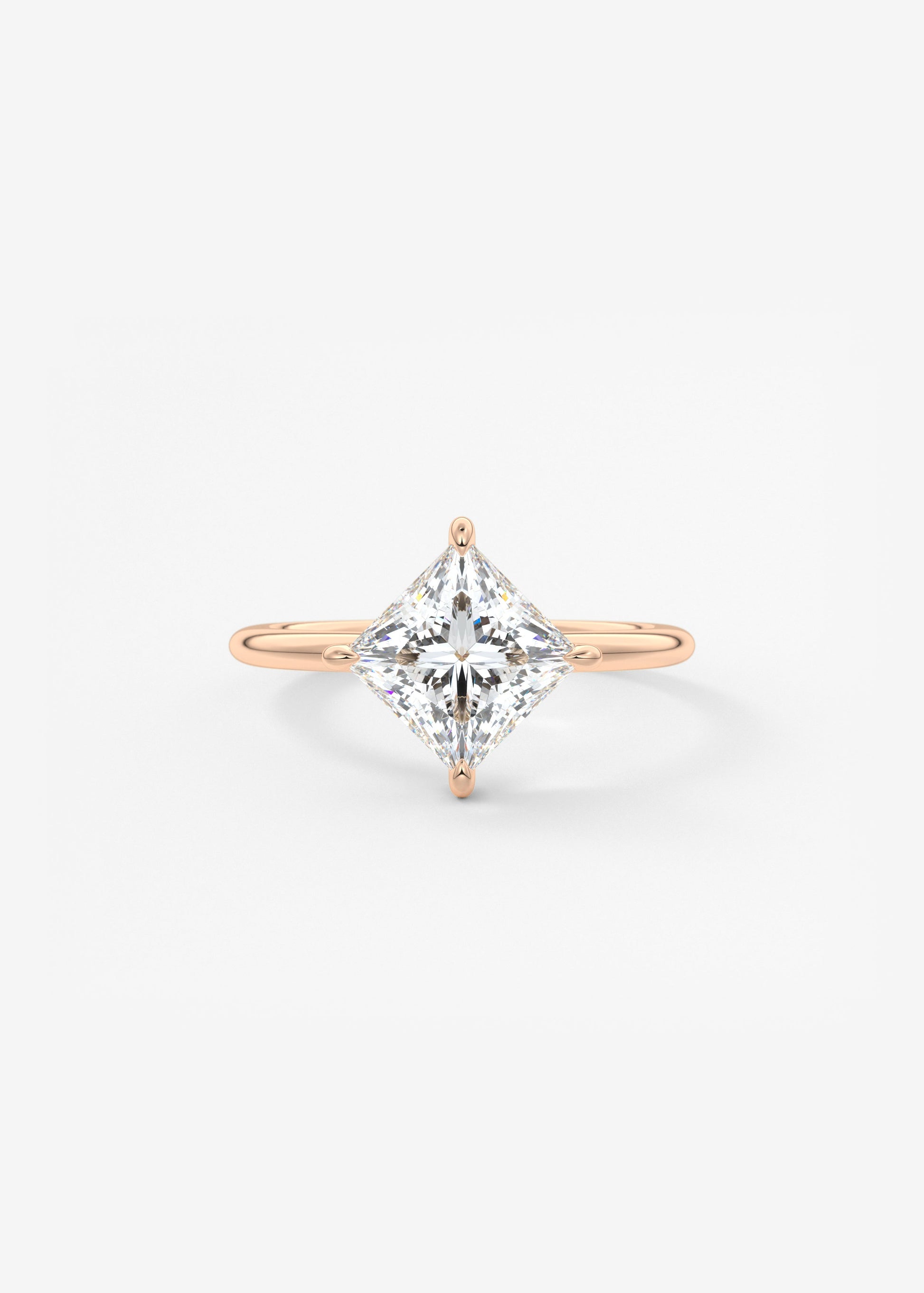 Oval Solitaire With Raised Basket Gallery Lab Grown Diamond Engagement Ring
