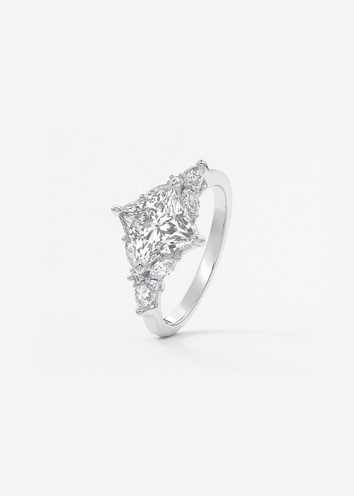 Oval Solitaire With Raised Basket Gallery Lab Grown Diamond Engagement Ring