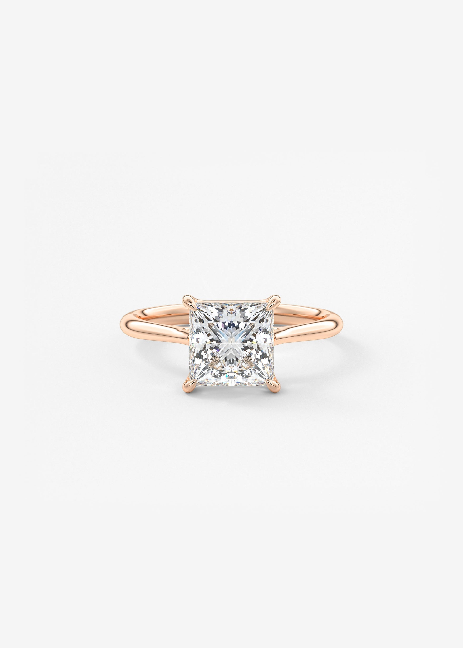 Oval Solitaire With Raised Basket Gallery Lab Grown Diamond Engagement Ring