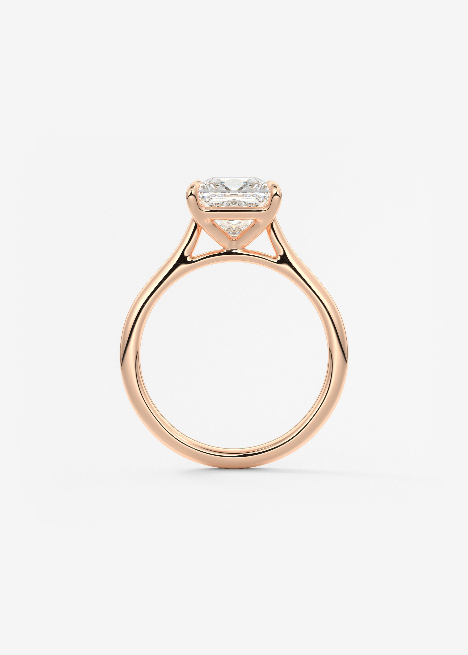 Oval Solitaire With Raised Basket Gallery Lab Grown Diamond Engagement Ring