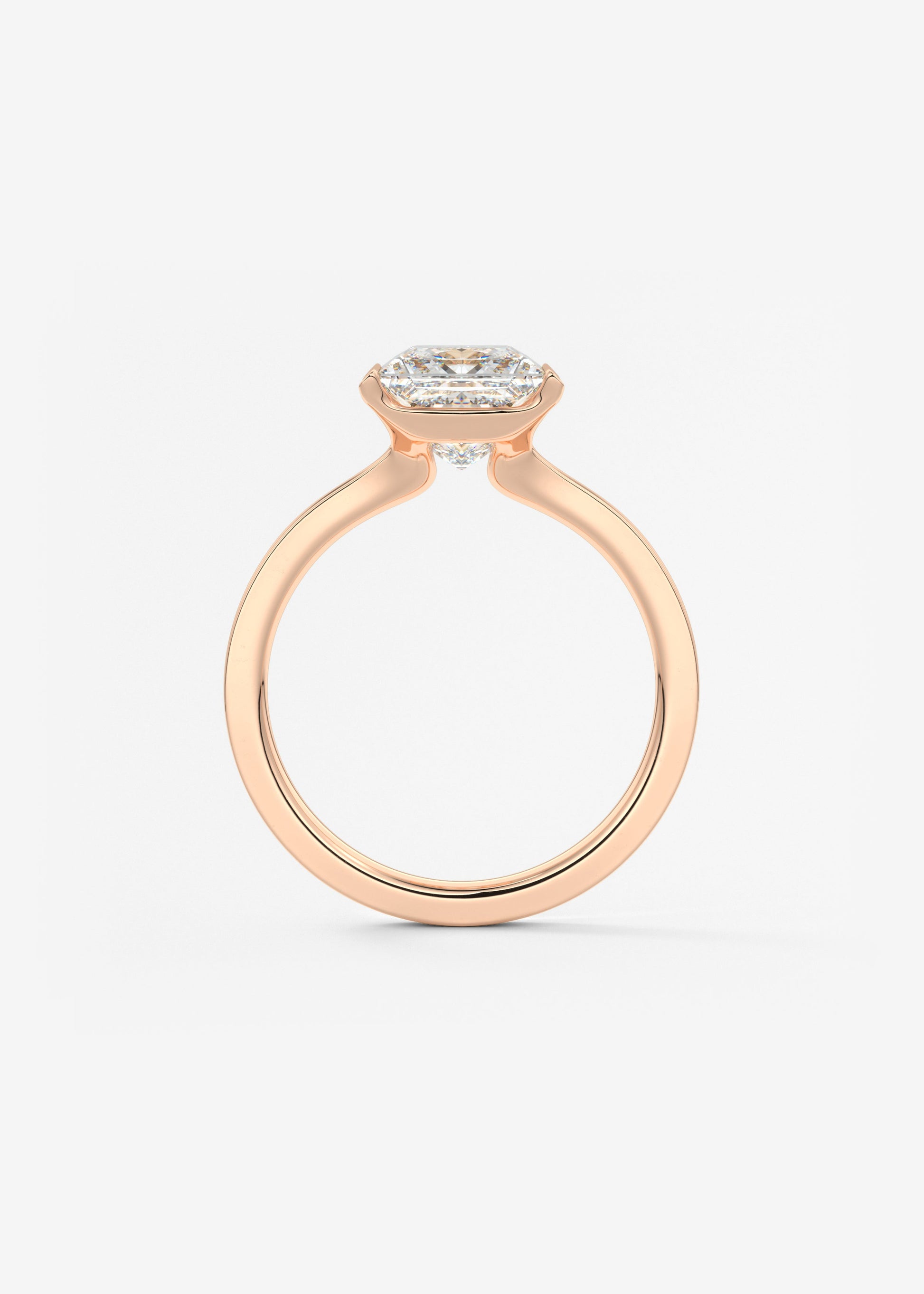Oval Solitaire With Raised Basket Gallery Lab Grown Diamond Engagement Ring