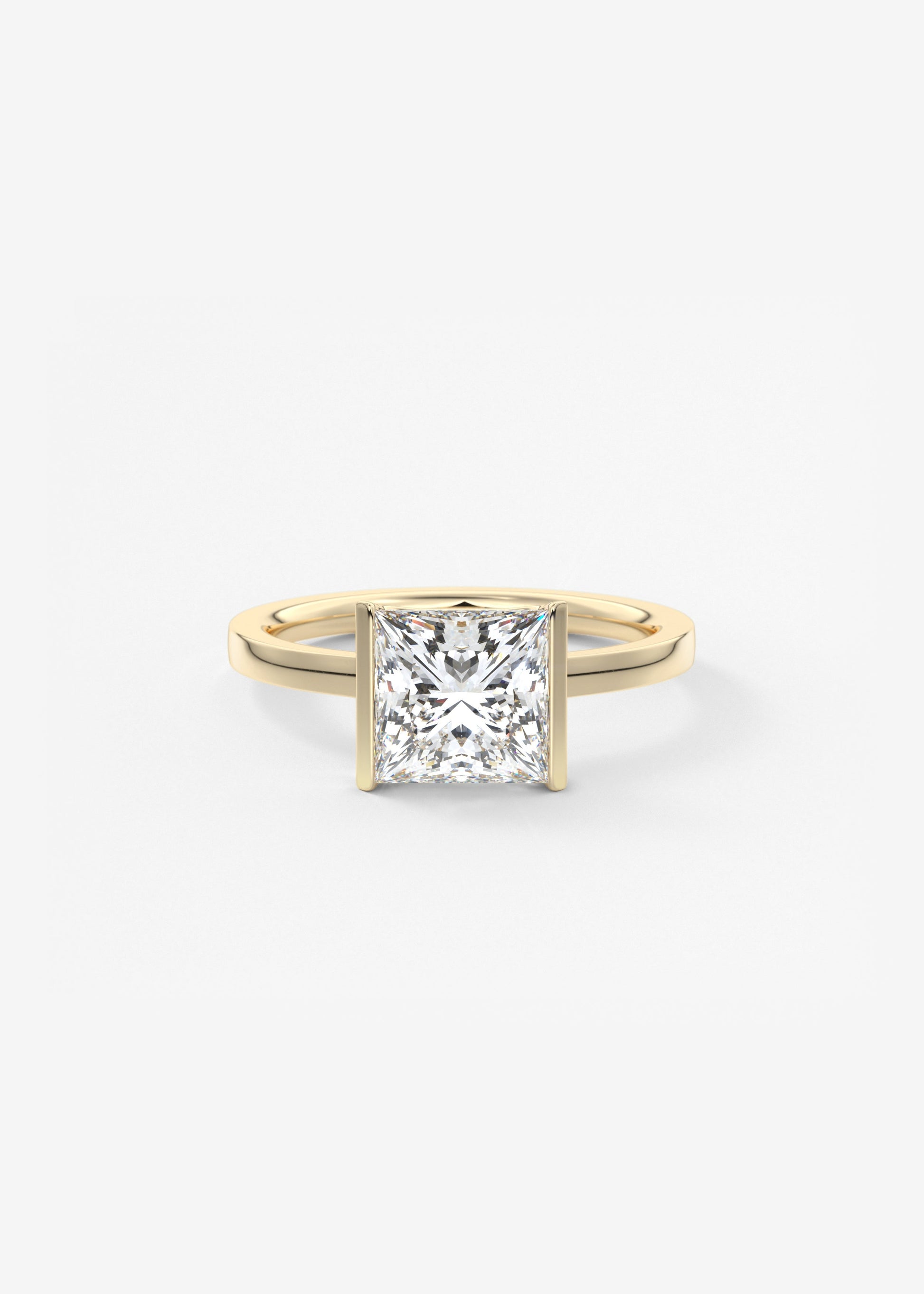 Oval Solitaire With Raised Basket Gallery Lab Grown Diamond Engagement Ring