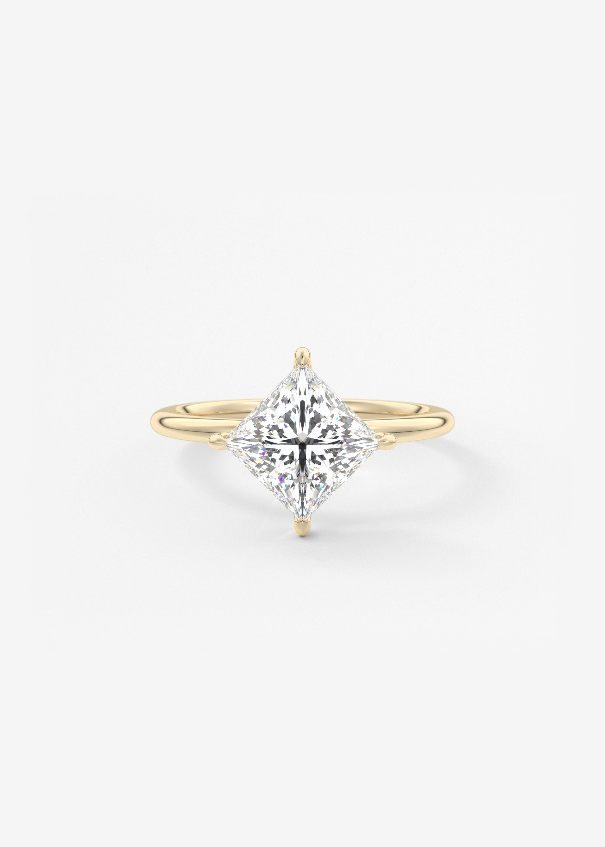 Oval Solitaire With Raised Basket Gallery Lab Grown Diamond Engagement Ring