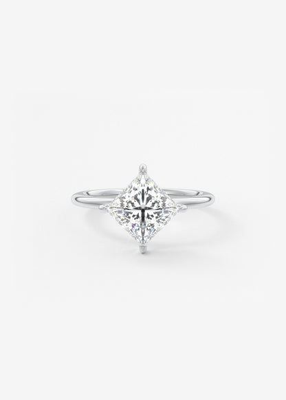 Oval Solitaire With Raised Basket Gallery Lab Grown Diamond Engagement Ring