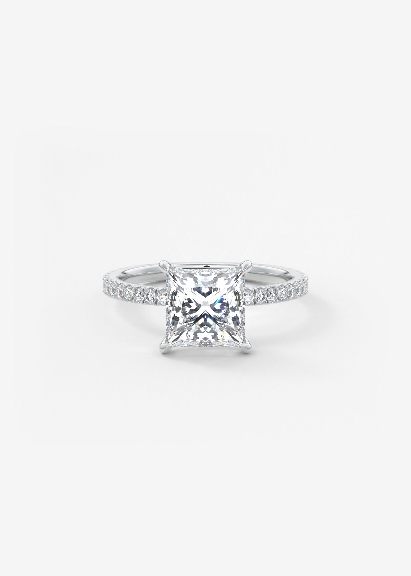 Oval Solitaire With Raised Basket Gallery Lab Grown Diamond Engagement Ring