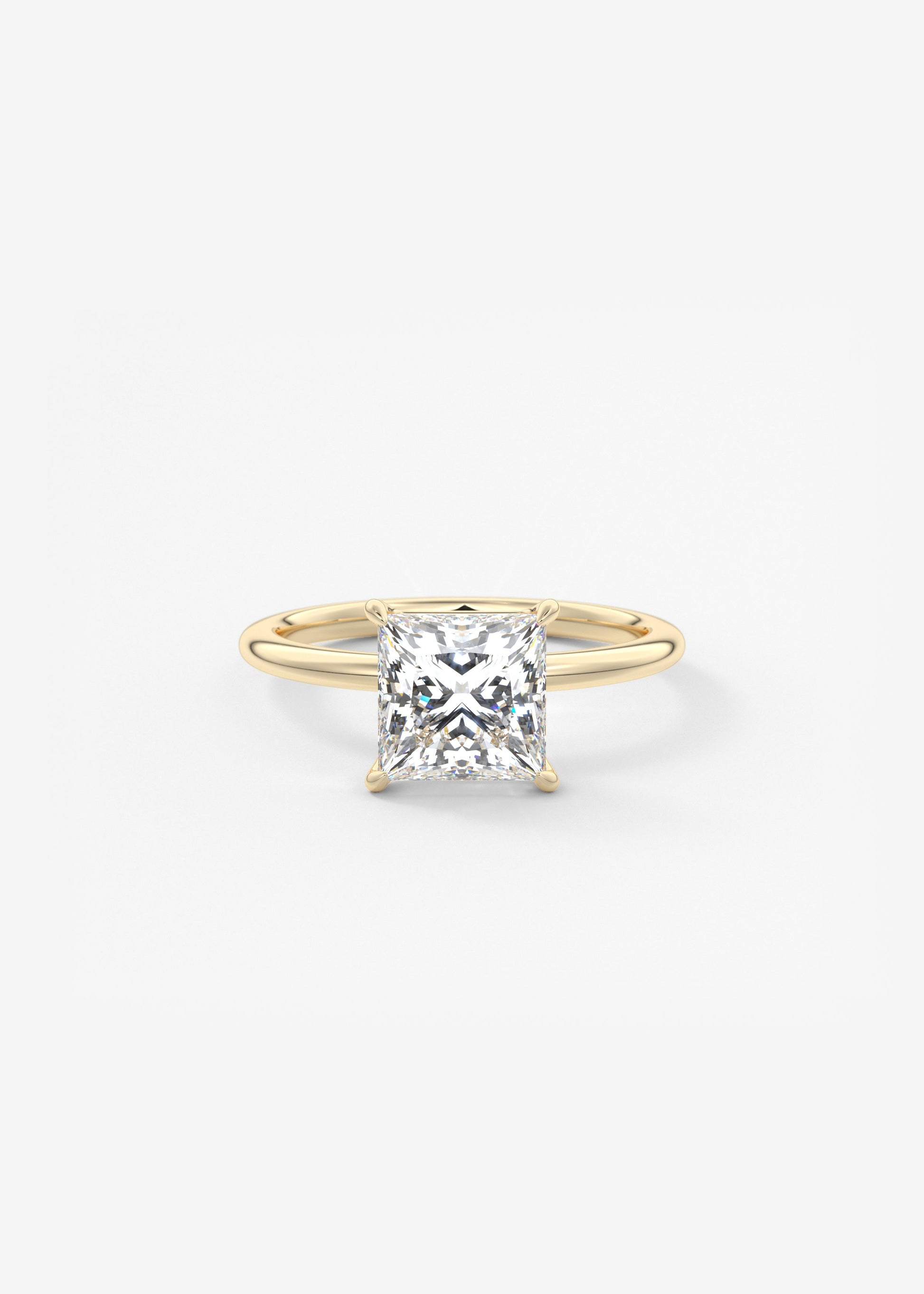 Oval Solitaire With Raised Basket Gallery Lab Grown Diamond Engagement Ring