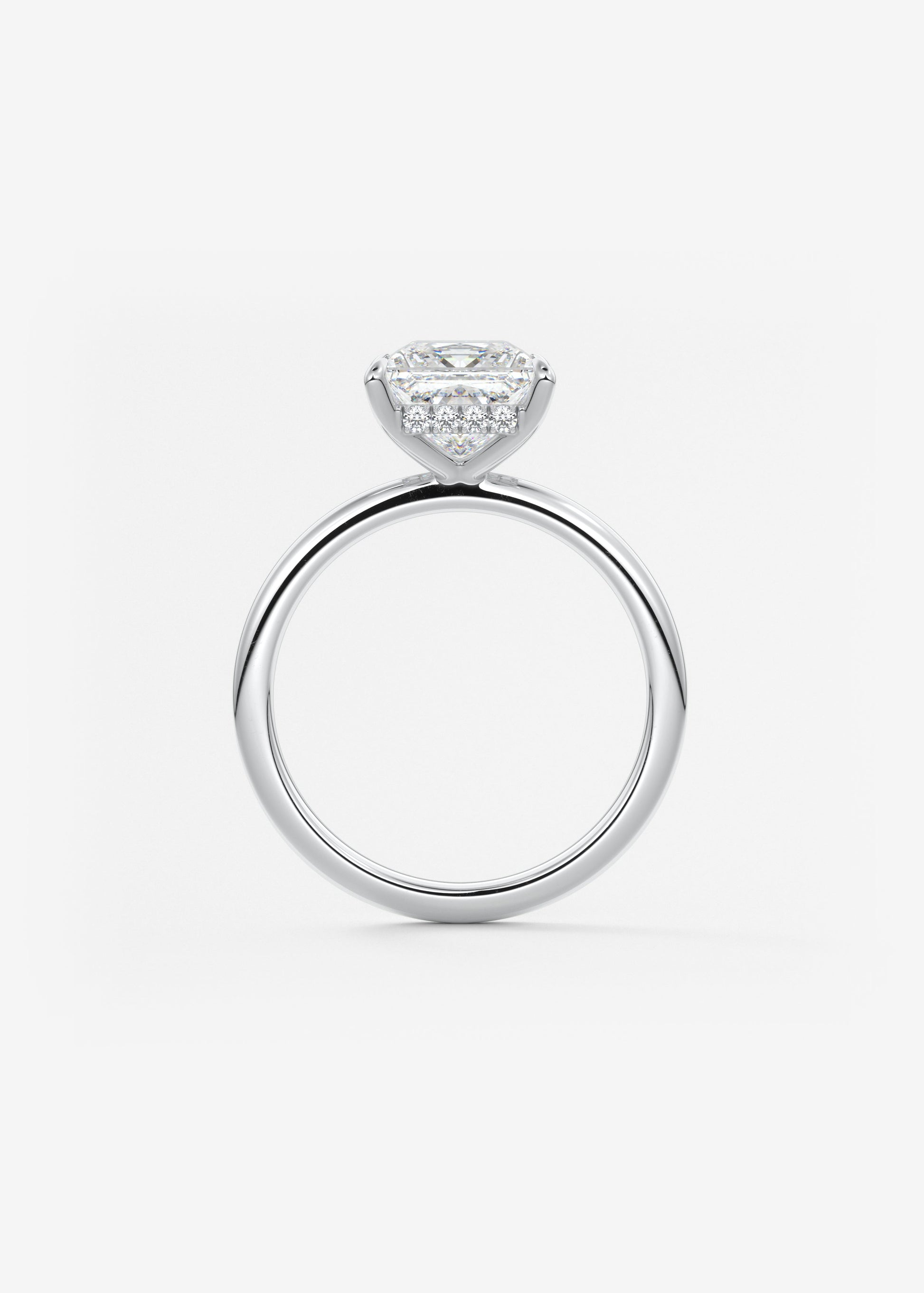 Oval Solitaire With Raised Basket Gallery Lab Grown Diamond Engagement Ring