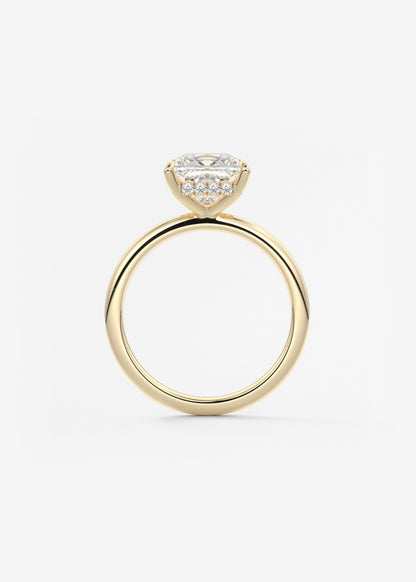 Oval Solitaire With Raised Basket Gallery Lab Grown Diamond Engagement Ring