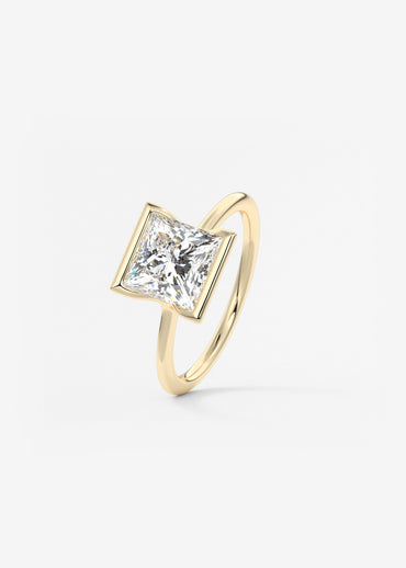 Oval Solitaire With Raised Basket Gallery Lab Grown Diamond Engagement Ring
