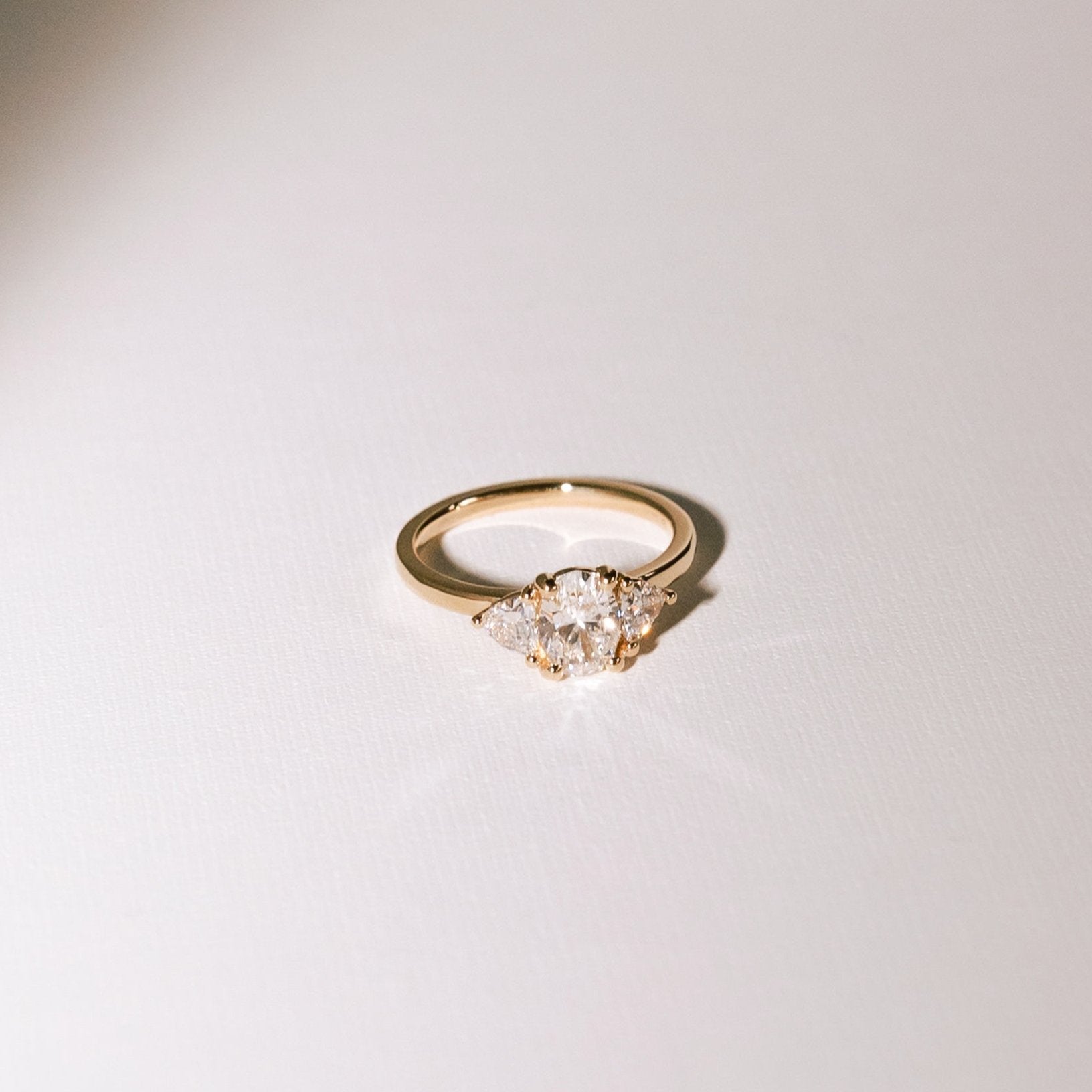 Cushion Hidden Halo Lab Grown Diamond Engagement Ring
