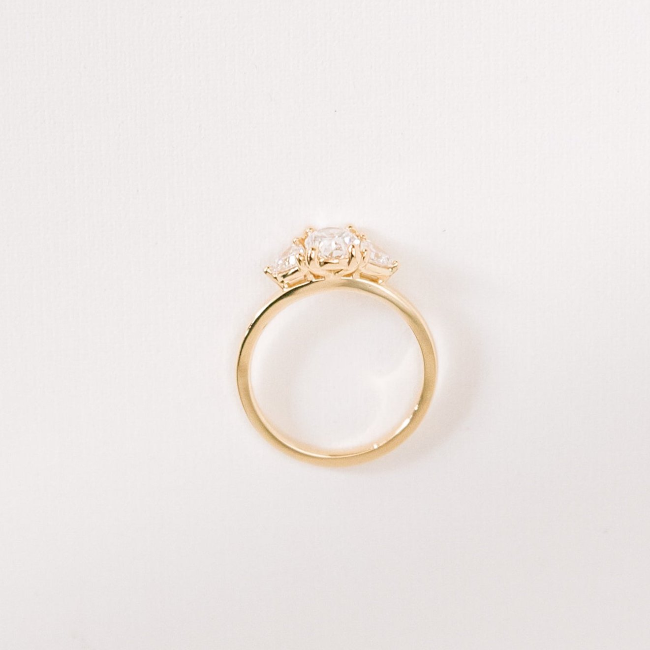 Cushion Hidden Halo Lab Grown Diamond Engagement Ring
