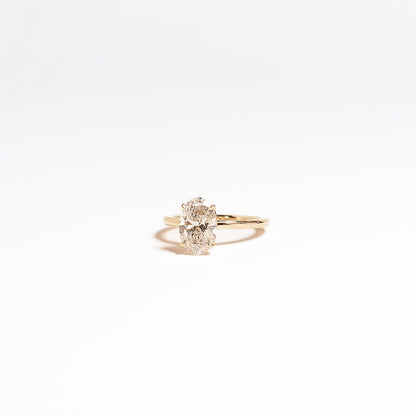 Cushion Hidden Halo Lab Grown Diamond Engagement Ring