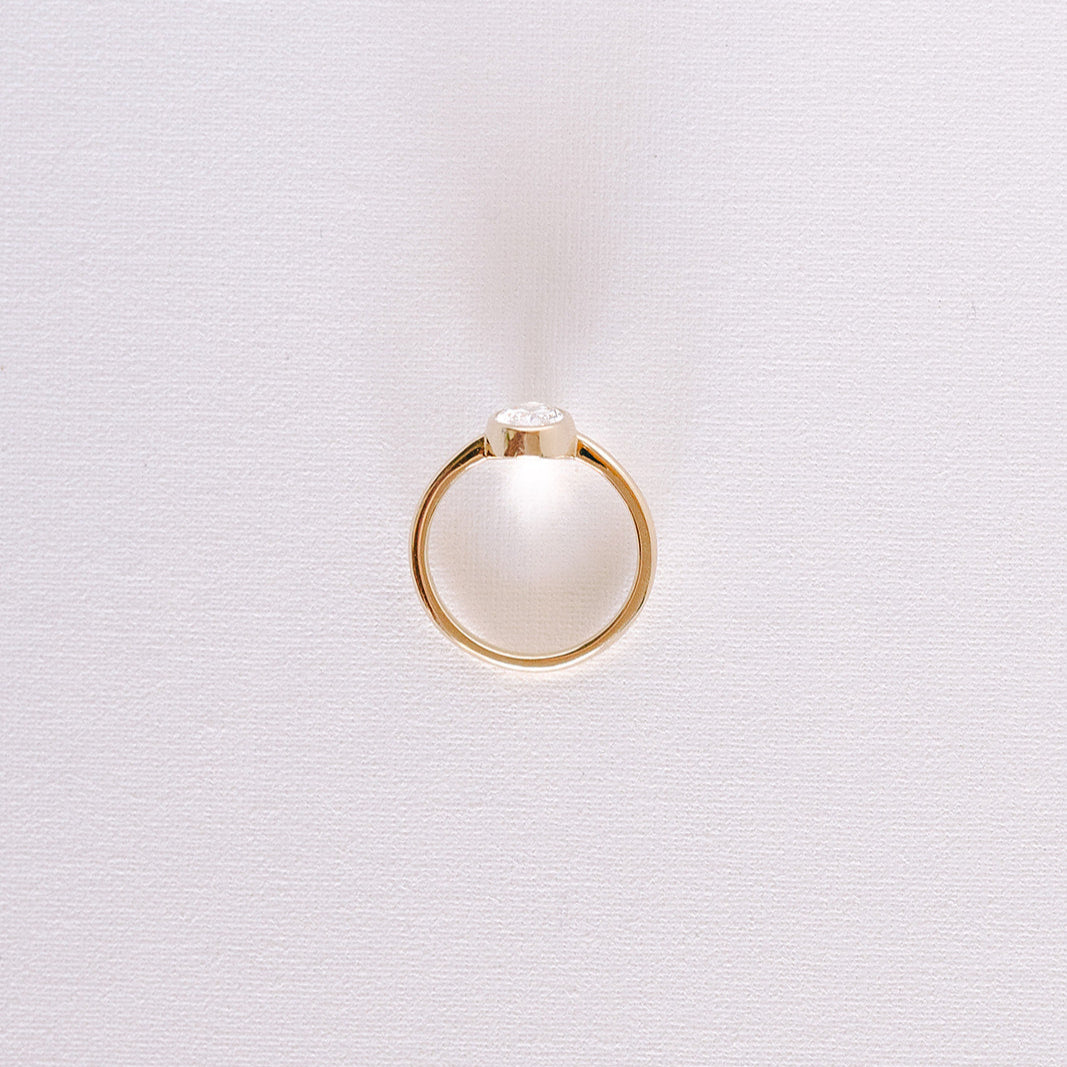 Cushion Hidden Halo Lab Grown Diamond Engagement Ring