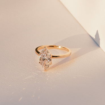 Cushion Hidden Halo Lab Grown Diamond Engagement Ring