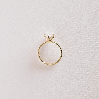 Cushion Hidden Halo Lab Grown Diamond Engagement Ring