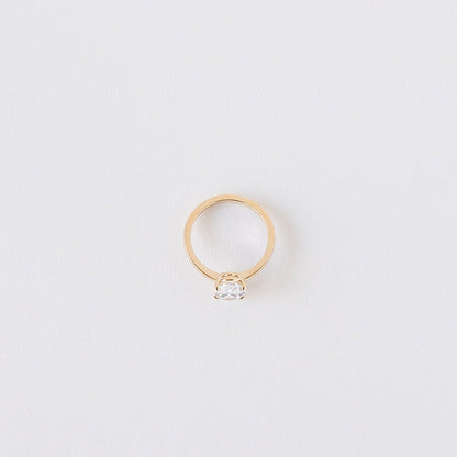 Cushion Hidden Halo Lab Grown Diamond Engagement Ring