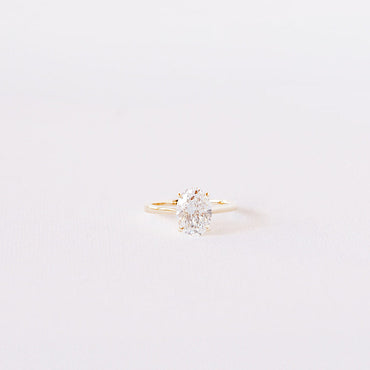 Cushion Hidden Halo Lab Grown Diamond Engagement Ring