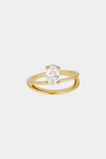 Marquise Shaped Three Stone Lab Grown Diamond Engagement Ring