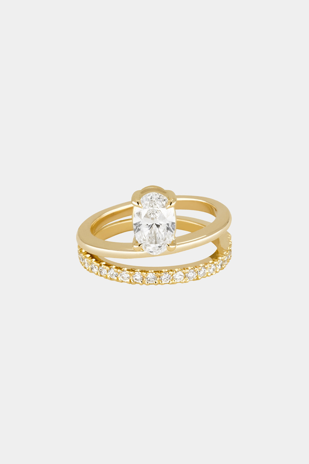 Marquise Shaped Three Stone Lab Grown Diamond Engagement Ring