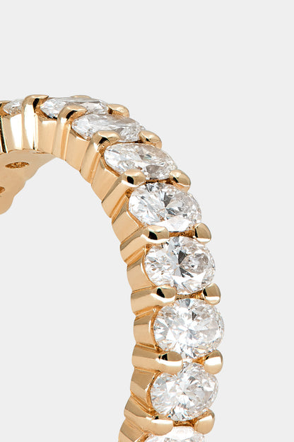 0.25 TCW Round Shaped Half Eternity Lab Grown Diamond Wedding Band