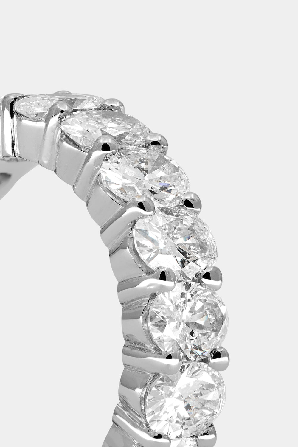 0.25 TCW Round Shaped Half Eternity Lab Grown Diamond Wedding Band