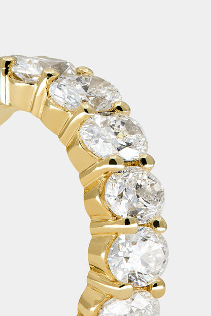 0.25 TCW Round Shaped Half Eternity Lab Grown Diamond Wedding Band