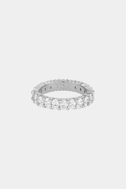 0.25 TCW Round Shaped Half Eternity Lab Grown Diamond Wedding Band