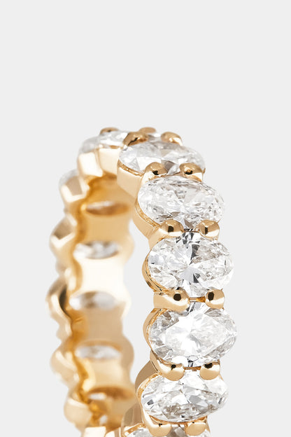 0.25 TCW Round Shaped Half Eternity Lab Grown Diamond Wedding Band