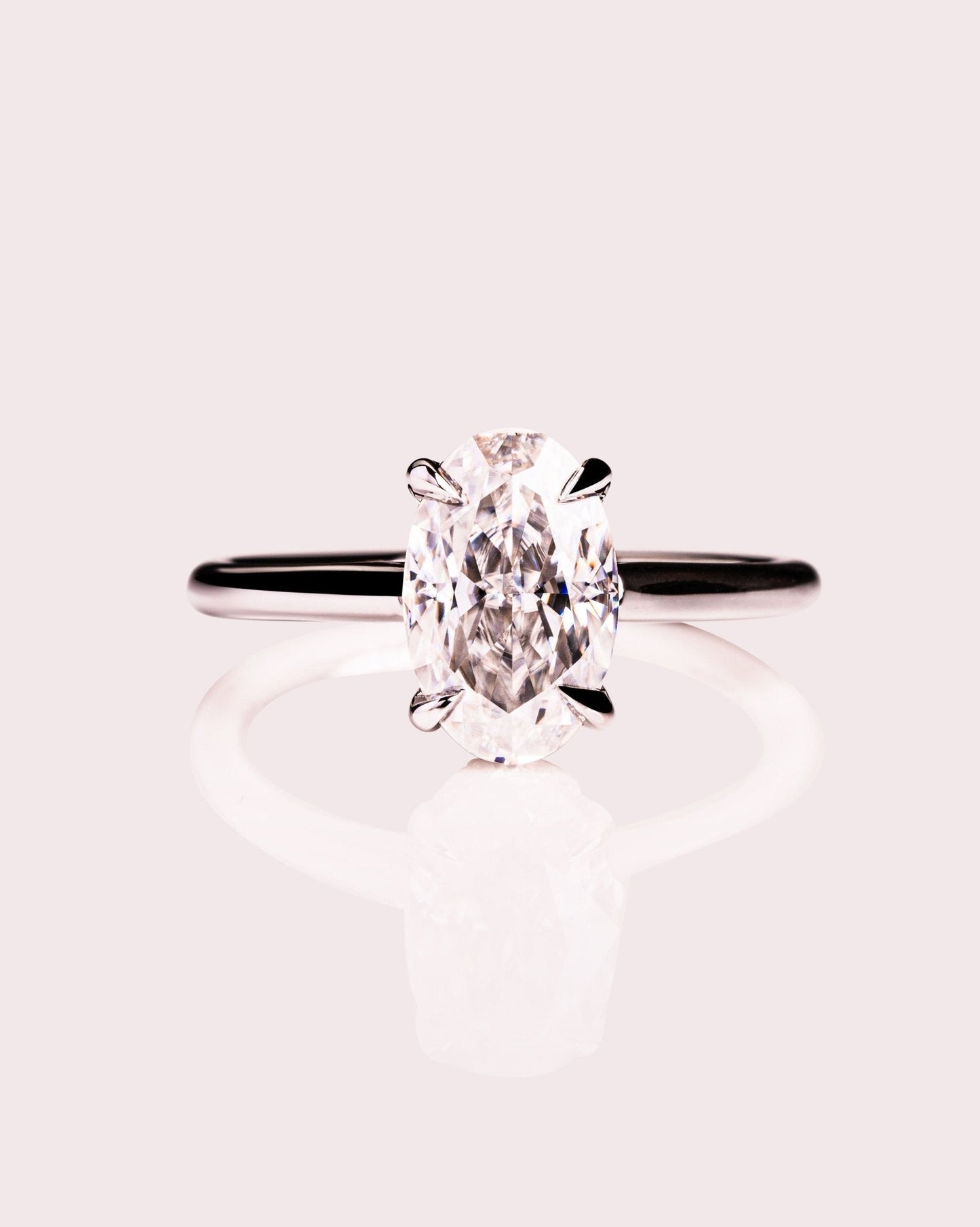Cushion Hidden Halo Lab Grown Diamond Engagement Ring