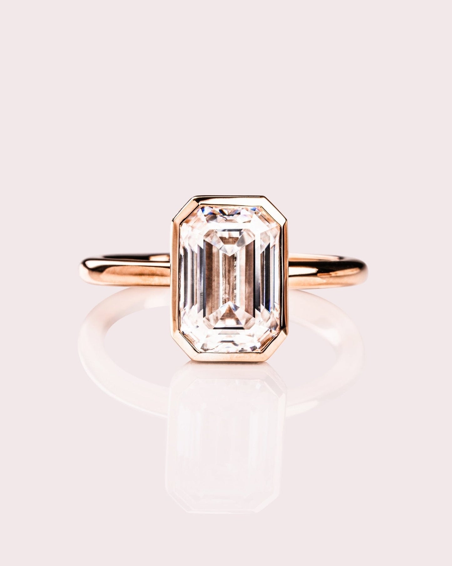 Cushion Hidden Halo Lab Grown Diamond Engagement Ring