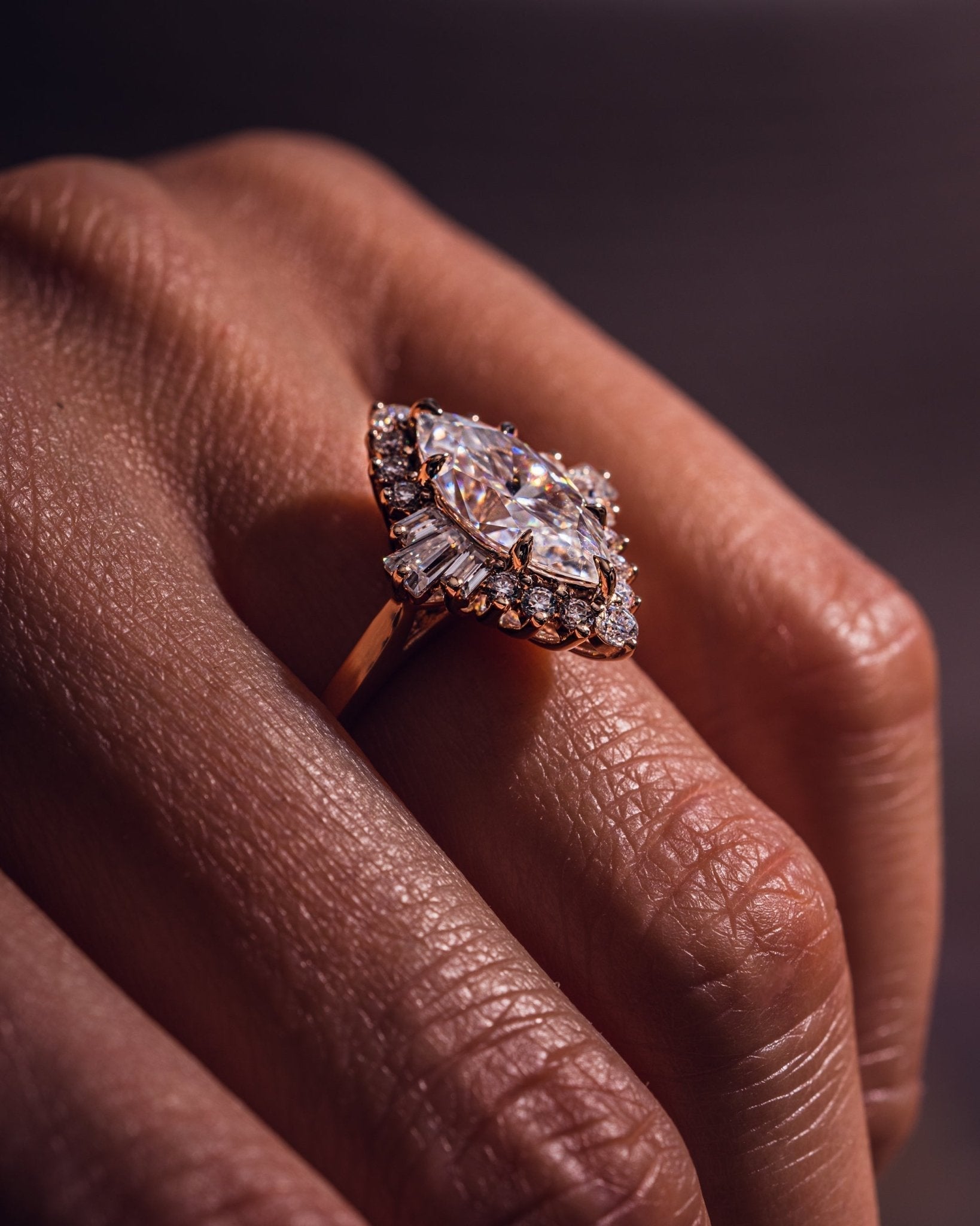 Cushion Hidden Halo Lab Grown Diamond Engagement Ring