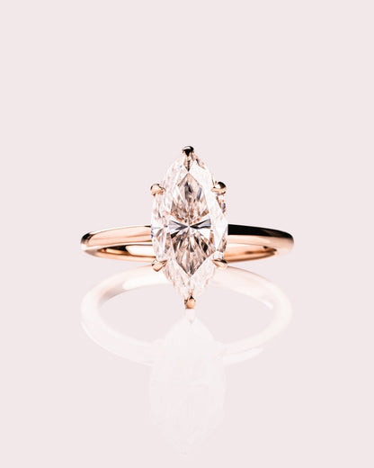 Cushion Hidden Halo Lab Grown Diamond Engagement Ring